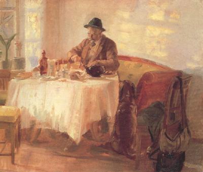 Anna Ancher Breakfast Before the Hunt (nn02)